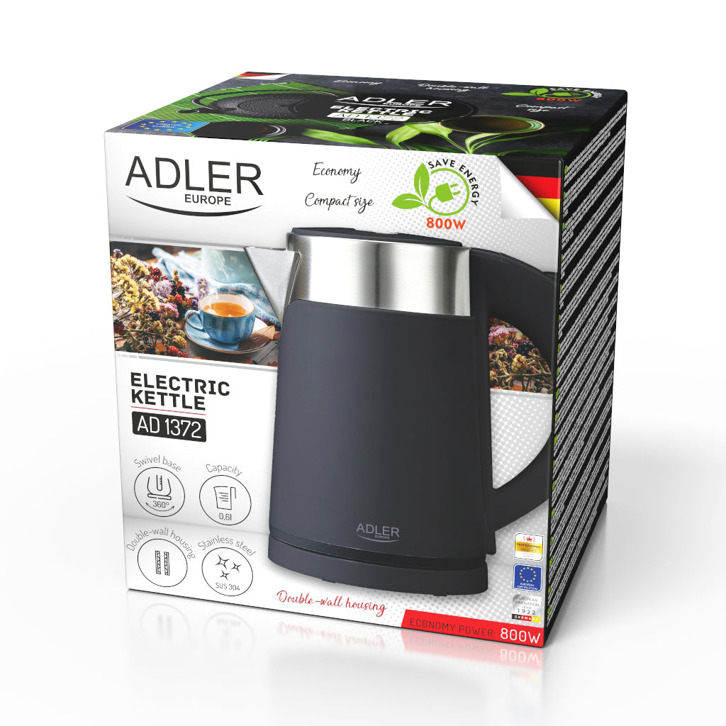 adLER ad 1372 0.6L Electric Kettle Black