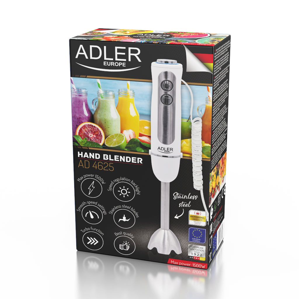 Magic blender ADLER AD4625w White (1500w - Stainless steel base)