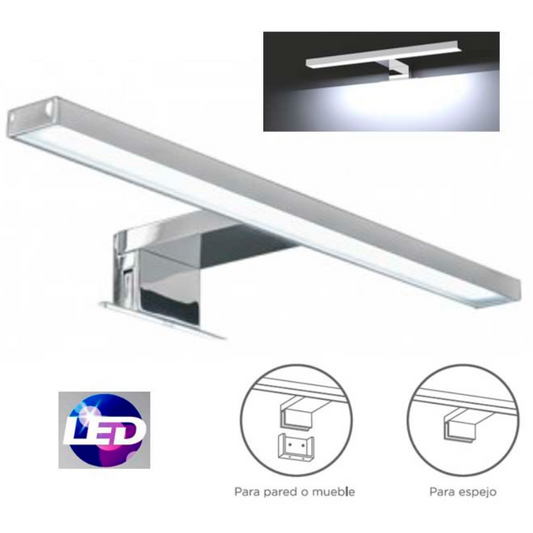 Aplique de parede LED 60 cm 8W IP44 multi-fixação